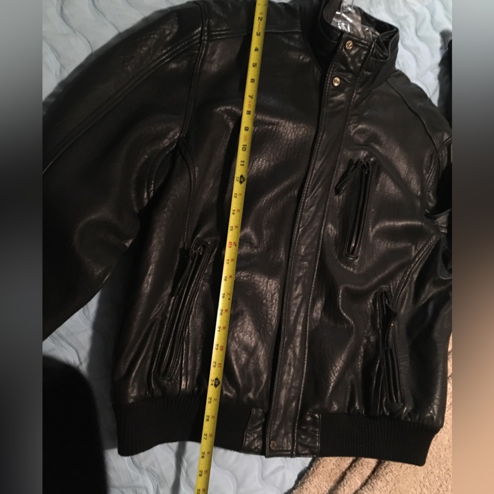 Men’s Leather Jacket Black Sz.XXL - Picture 9 of 12
